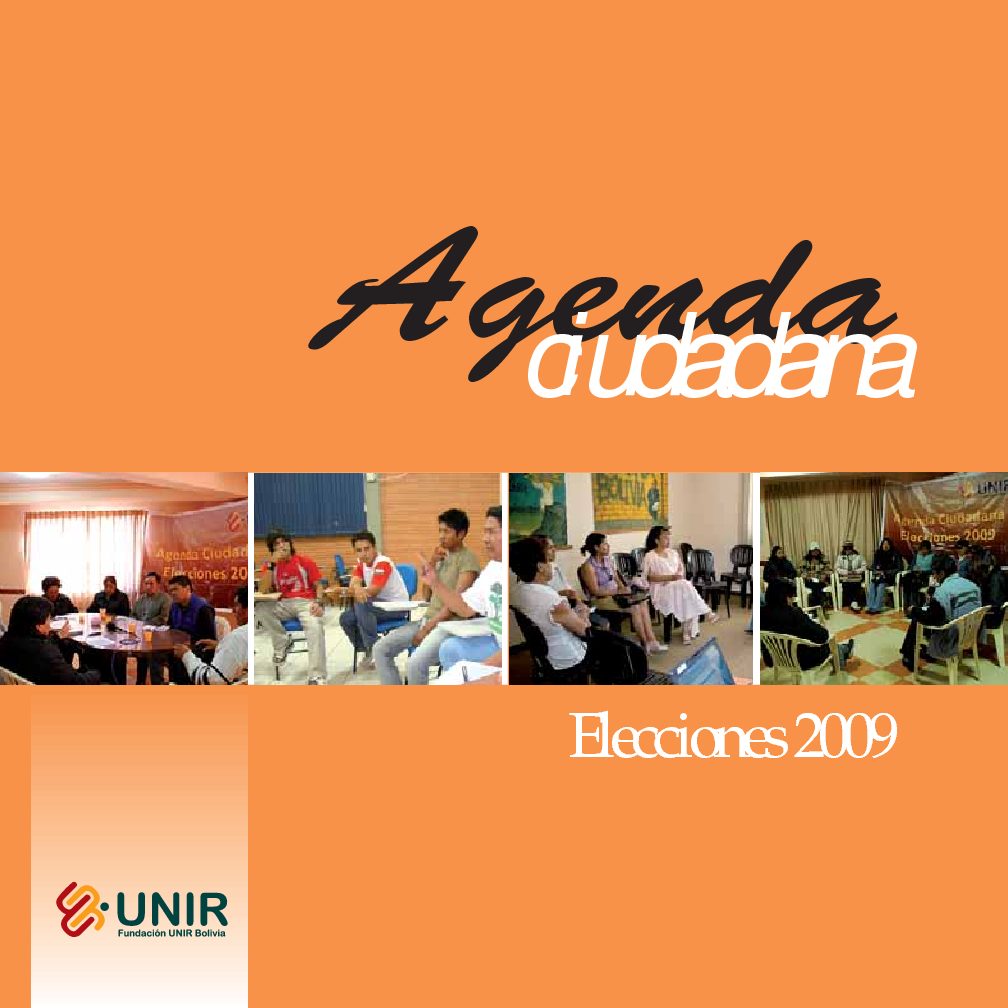 Agenda ciudadana, elecciones 2009 demandas y propuestas para medios y candidatos