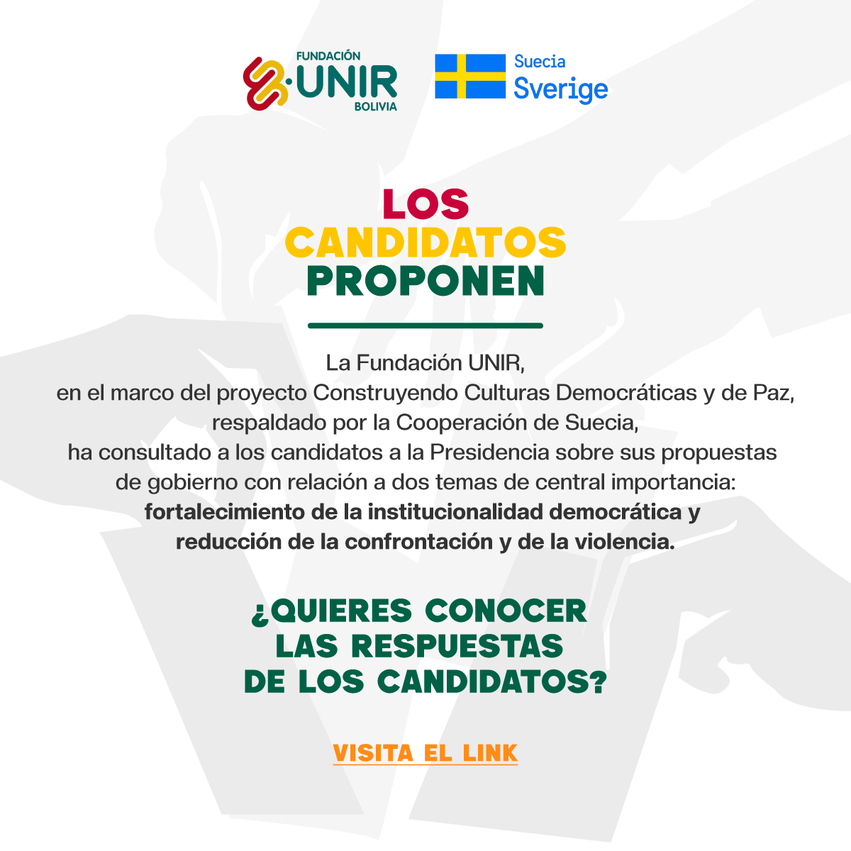 LOS CANDIDATOS PROPONEN